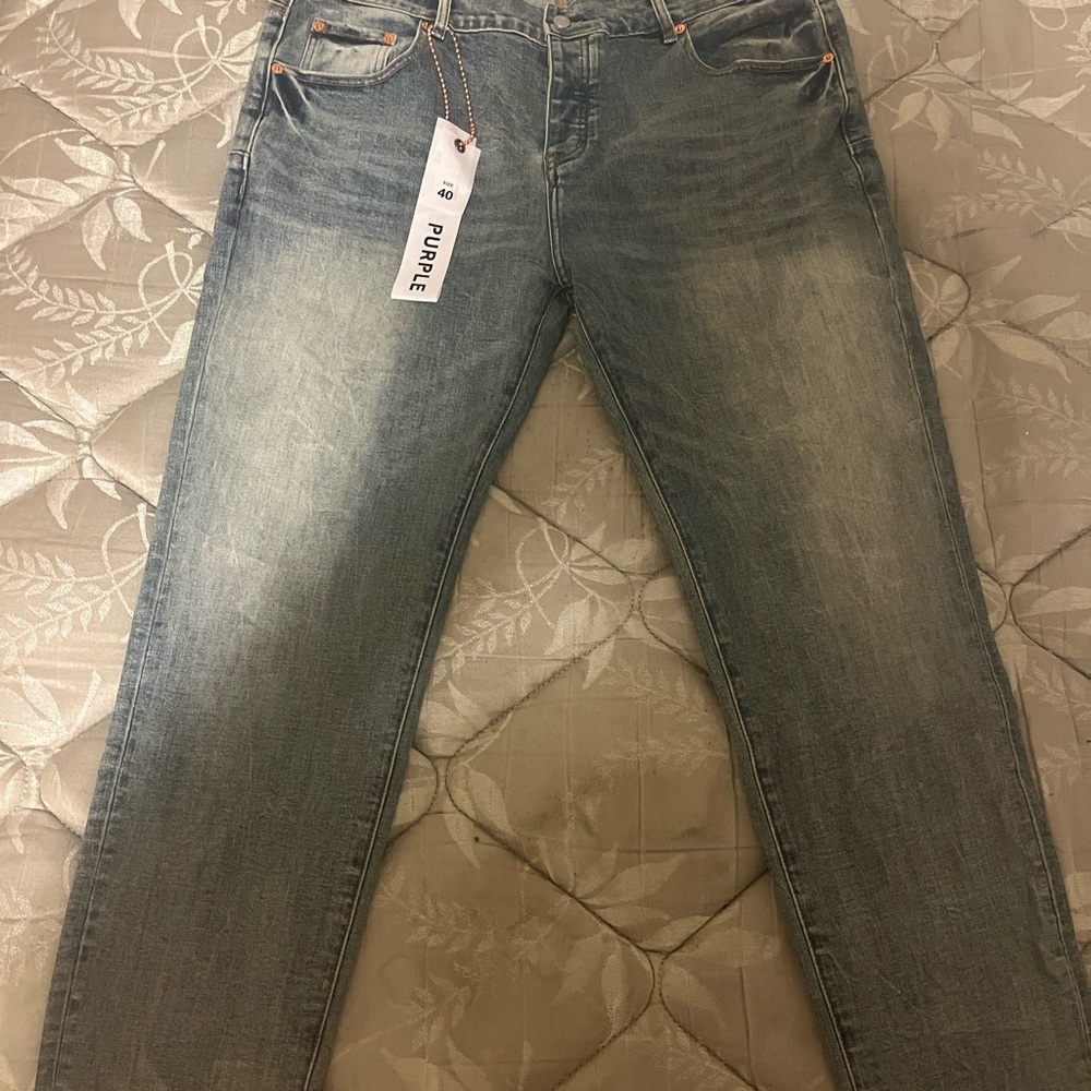 Purple Brand Faded Blue Jeans